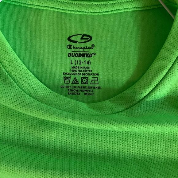 Champion Duo Dry Boys Short Sleeve Tee Shirt - Picture 3 of 3